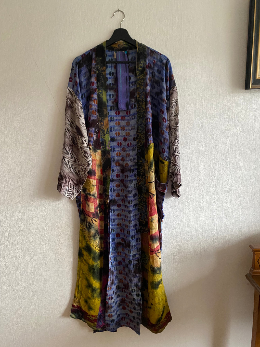 Crepe silk kimono