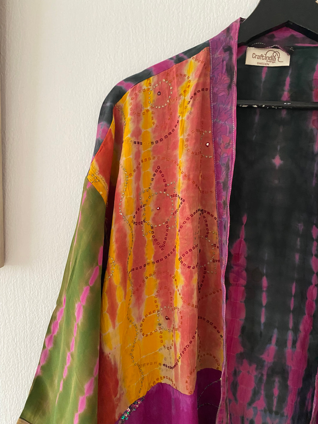 Crepe silk kimono