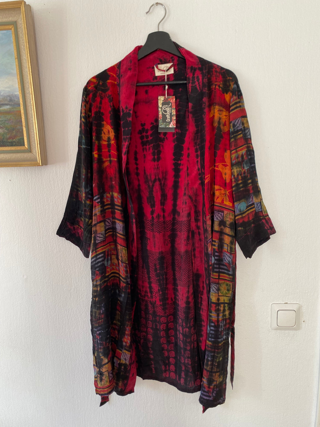 Crepe silk kimono S/M ( One- of a - Kind)