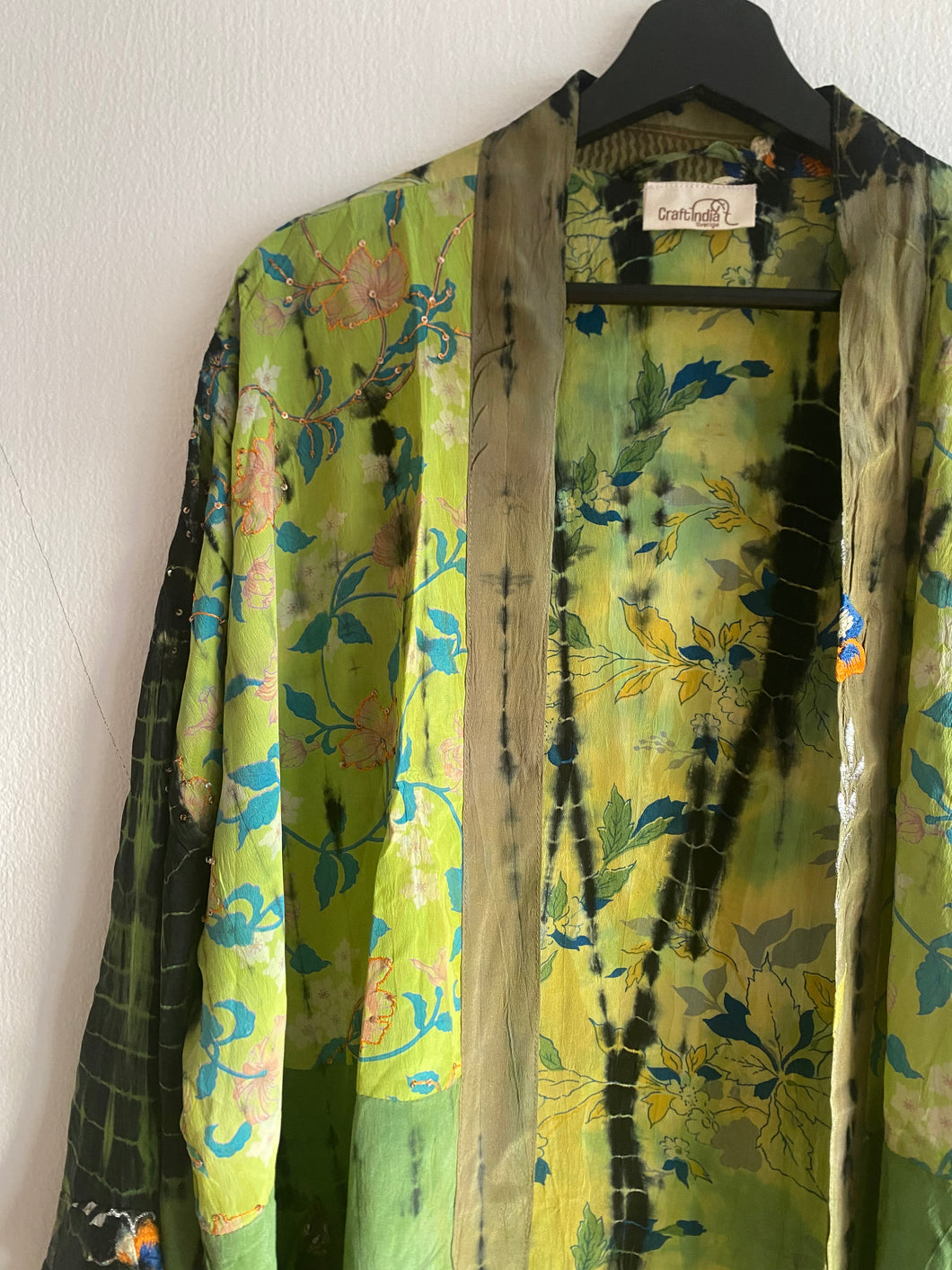 Crepe silk kimono