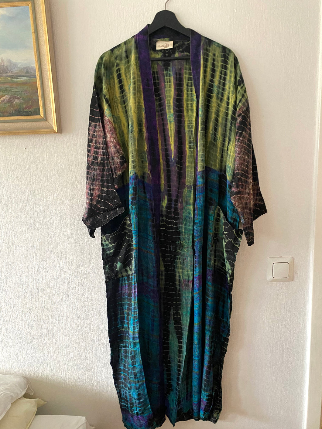 Crepe silk kimono